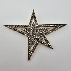 Vintage Sterling - Marcasite Star